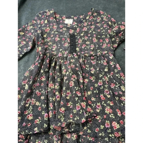 Pins and Needles Boho Multicolor Floral Tunic Babydoll Top Size XS - Picture 13 of 16